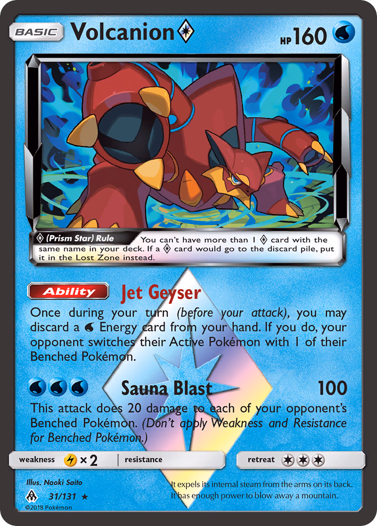 Volcanion ◇ Pokemon card (31/131, Forbidden Light)