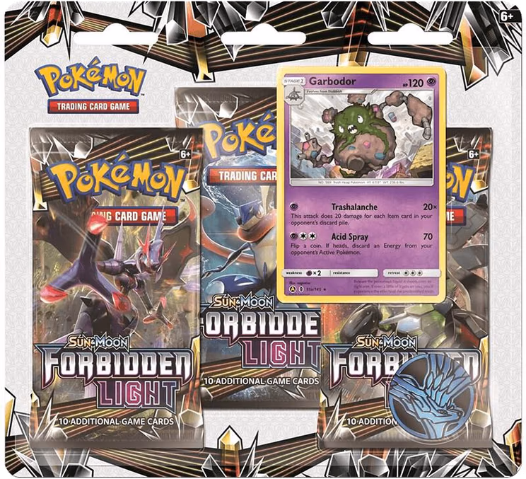 Pokemon Forbidden Light 3 Pack Blister [Garbodor]