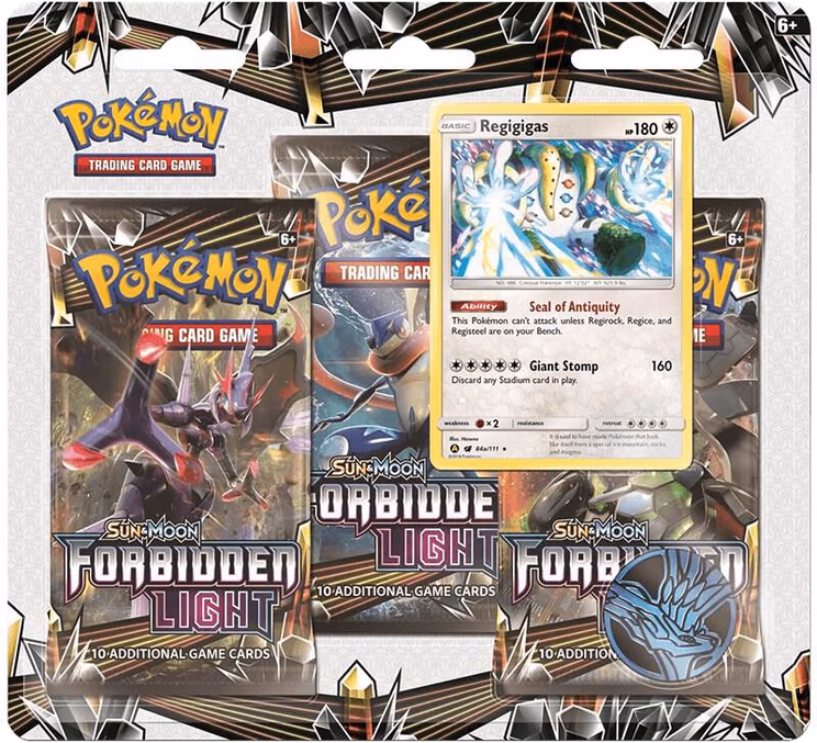 Pokemon Forbidden Light 3 Pack Blister [Regigigas]