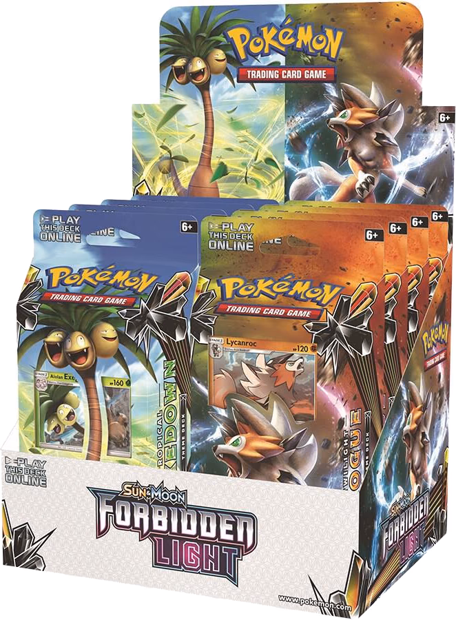 Pokemon Forbidden Light Theme Deck Display