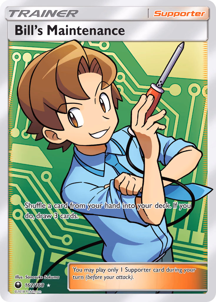 Bill's Maintenance Pokemon card (162/168, Celestial Storm)