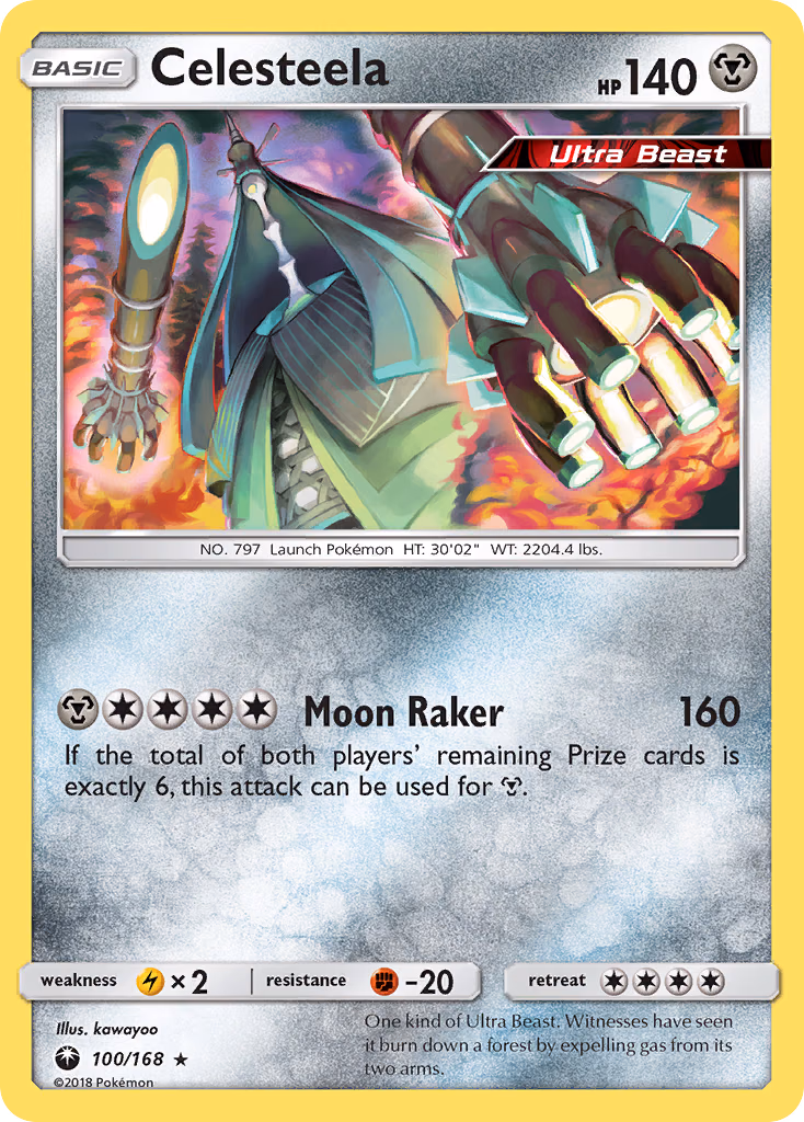 Celesteela Pokemon card (100/168, Celestial Storm)