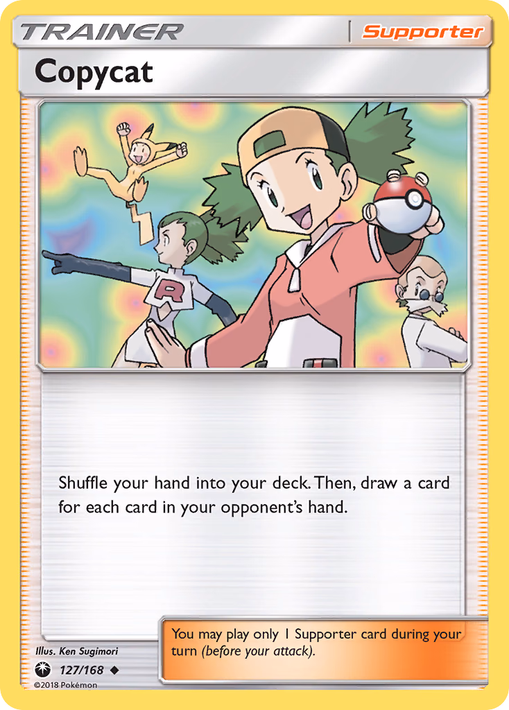 Copycat Pokemon card (127/168, Celestial Storm)