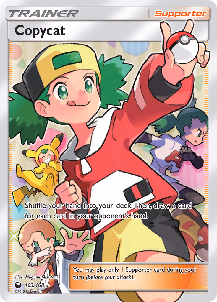 Copycat Pokemon card (163/168, Celestial Storm)