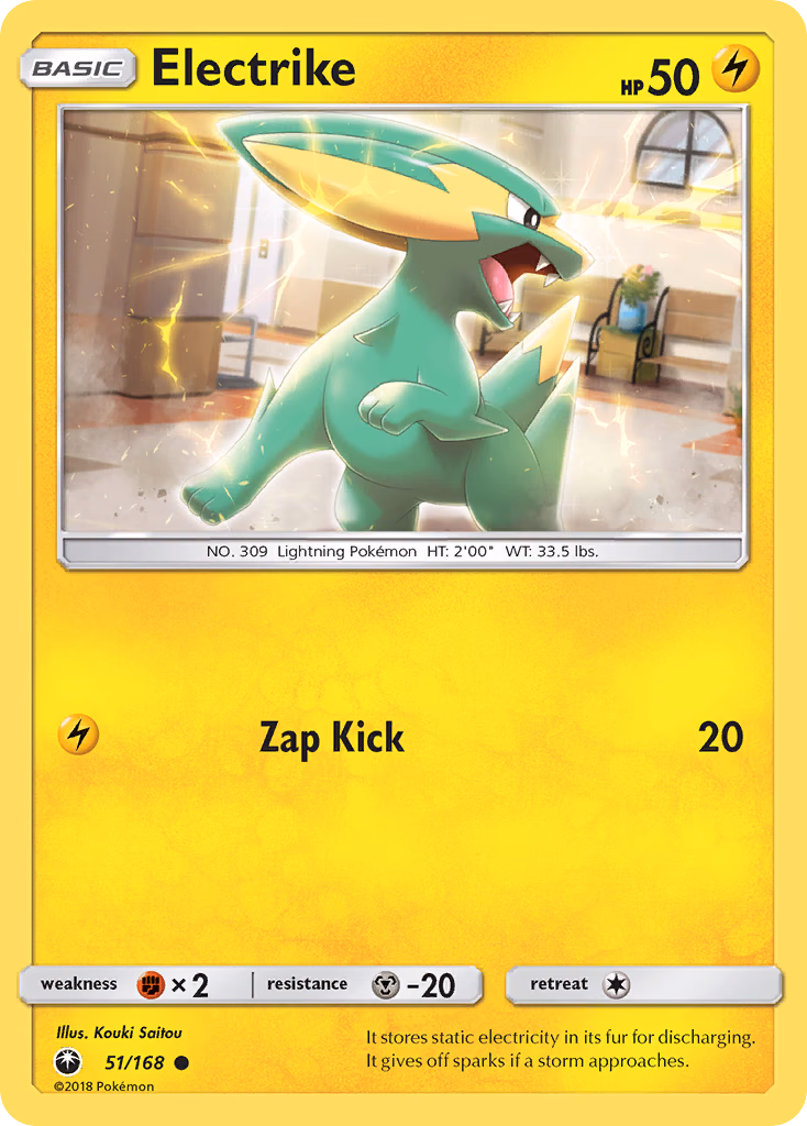 Electrike Pokemon card (51/168, Celestial Storm)