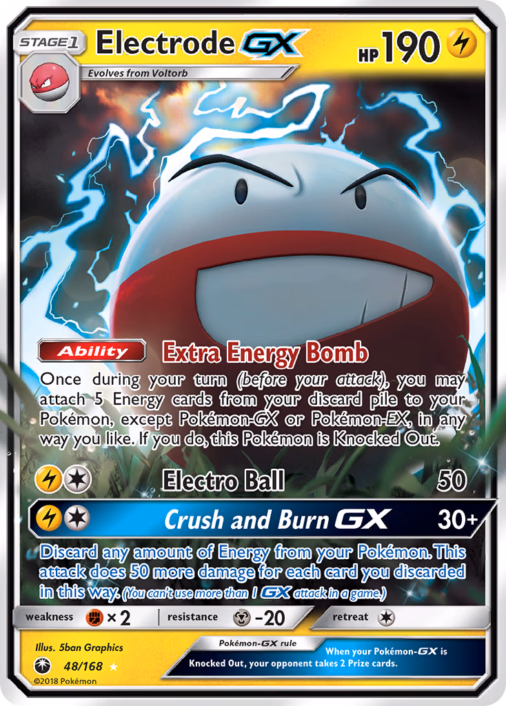 Electrode-GX Pokemon card (48/168, Celestial Storm)