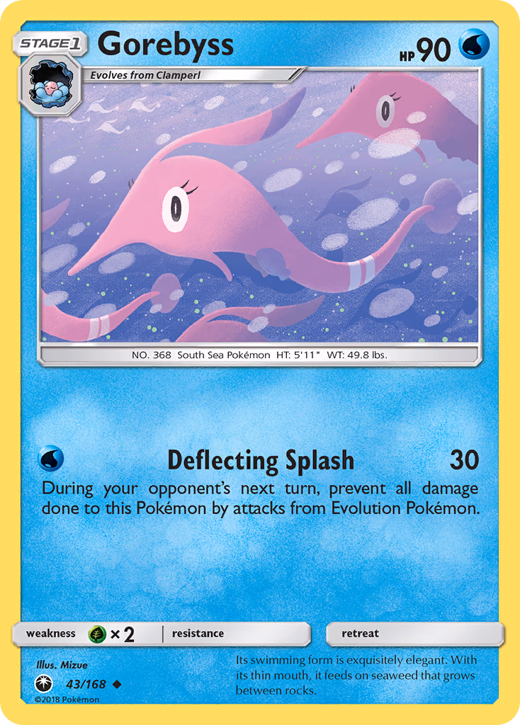 Gorebyss Pokemon card (43/168, Celestial Storm)