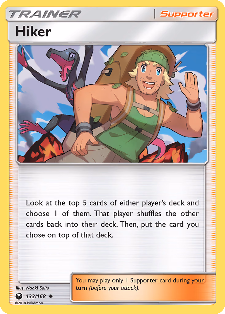 Hiker Pokemon card (133/168, Celestial Storm)