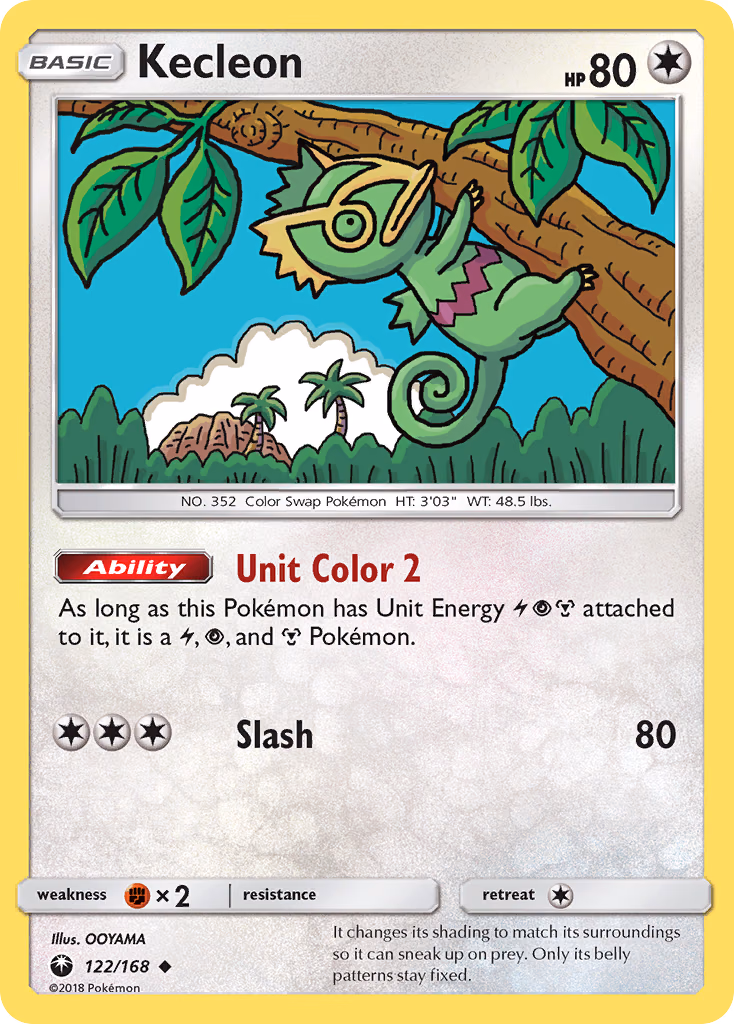 Kecleon Pokemon card (122/168, Celestial Storm)