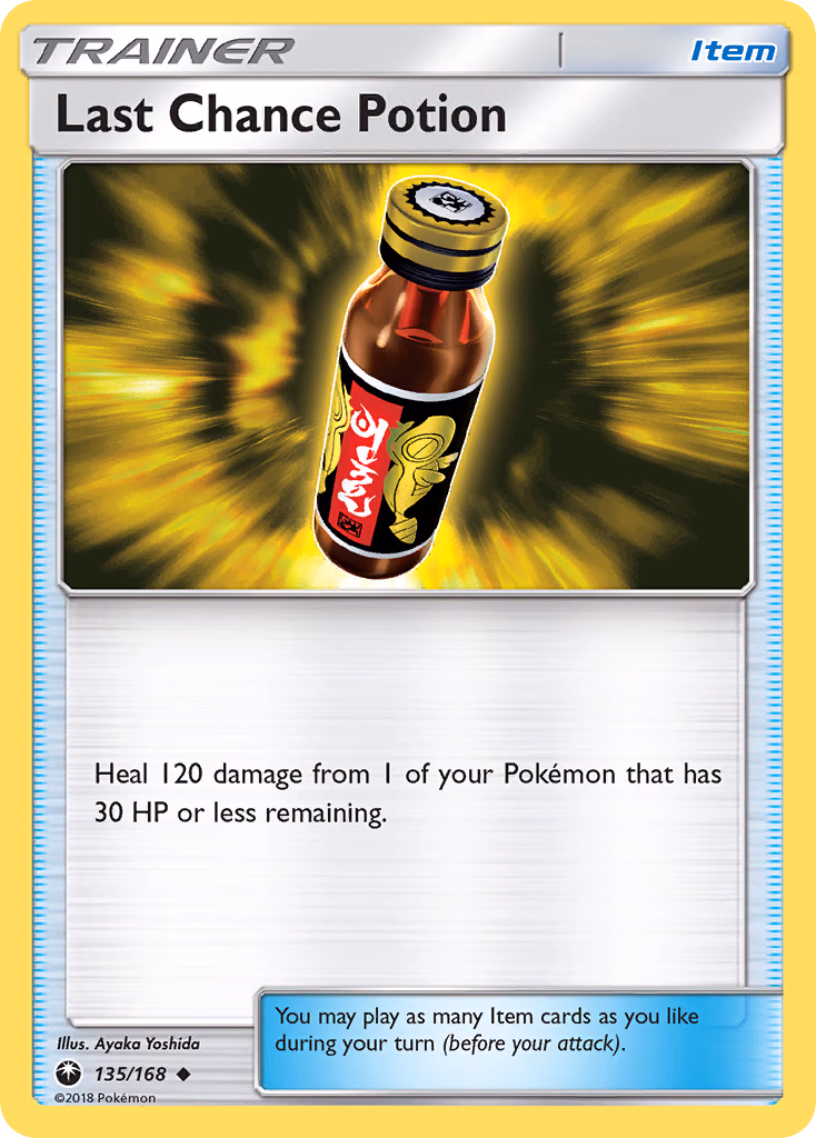 Last Chance Potion Pokemon card (135/168, Celestial Storm)