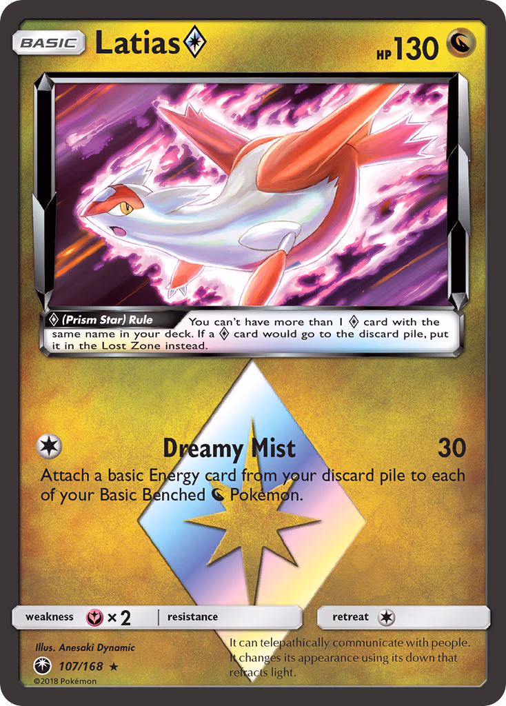 Latias ◇ Pokemon card (107/168, Celestial Storm)