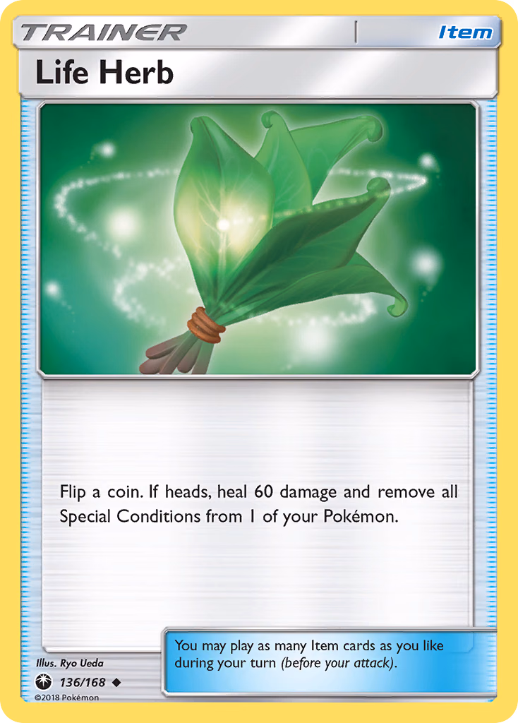 Life Herb Pokemon card (136/168, Celestial Storm)