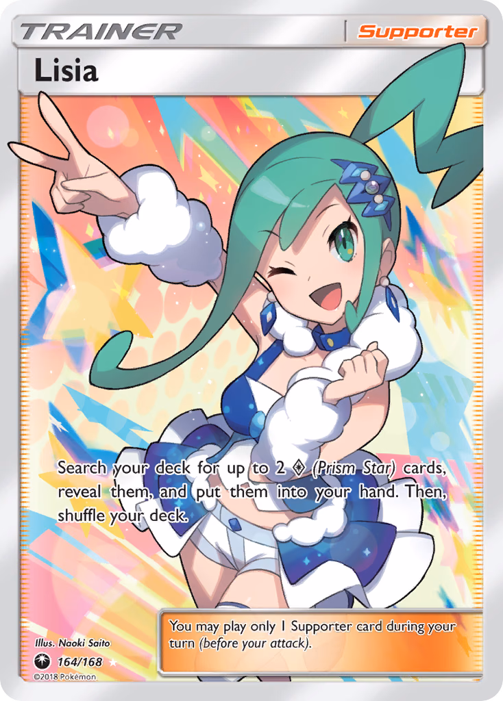 Lisia Pokemon card (164/168, Celestial Storm)