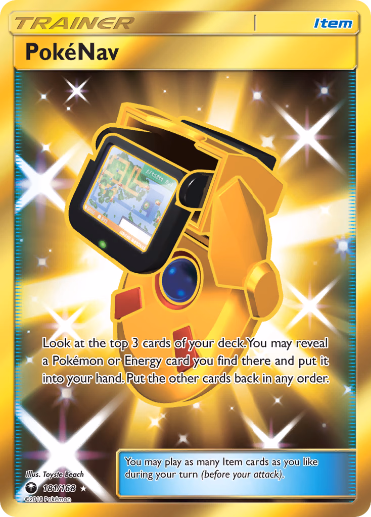 PokéNav Pokemon card (181/168, Celestial Storm)