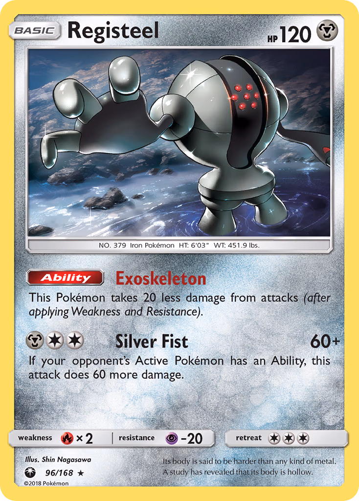 Registeel Pokemon card (96/168, Celestial Storm)