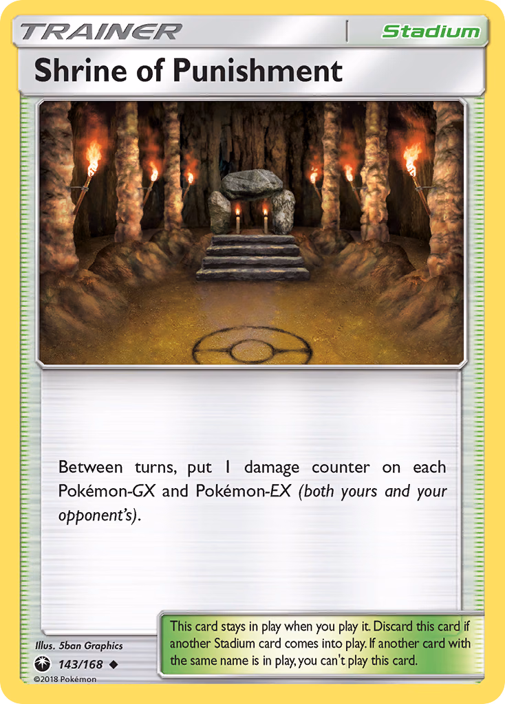 Shrine of Punishment Pokemon card (143/168, Celestial Storm)