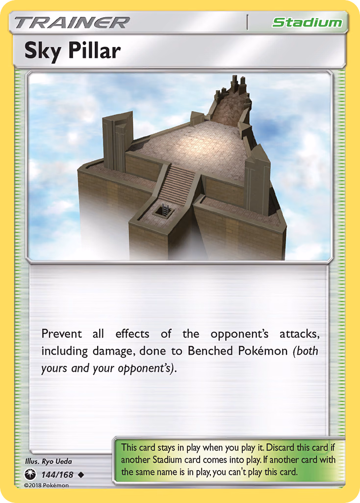 Sky Pillar Pokemon card (144/168, Celestial Storm)