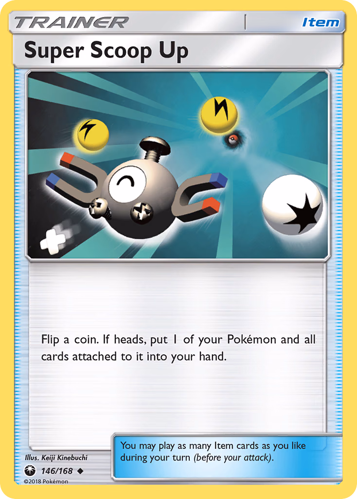 Super Scoop Up Pokemon card (146/168, Celestial Storm)
