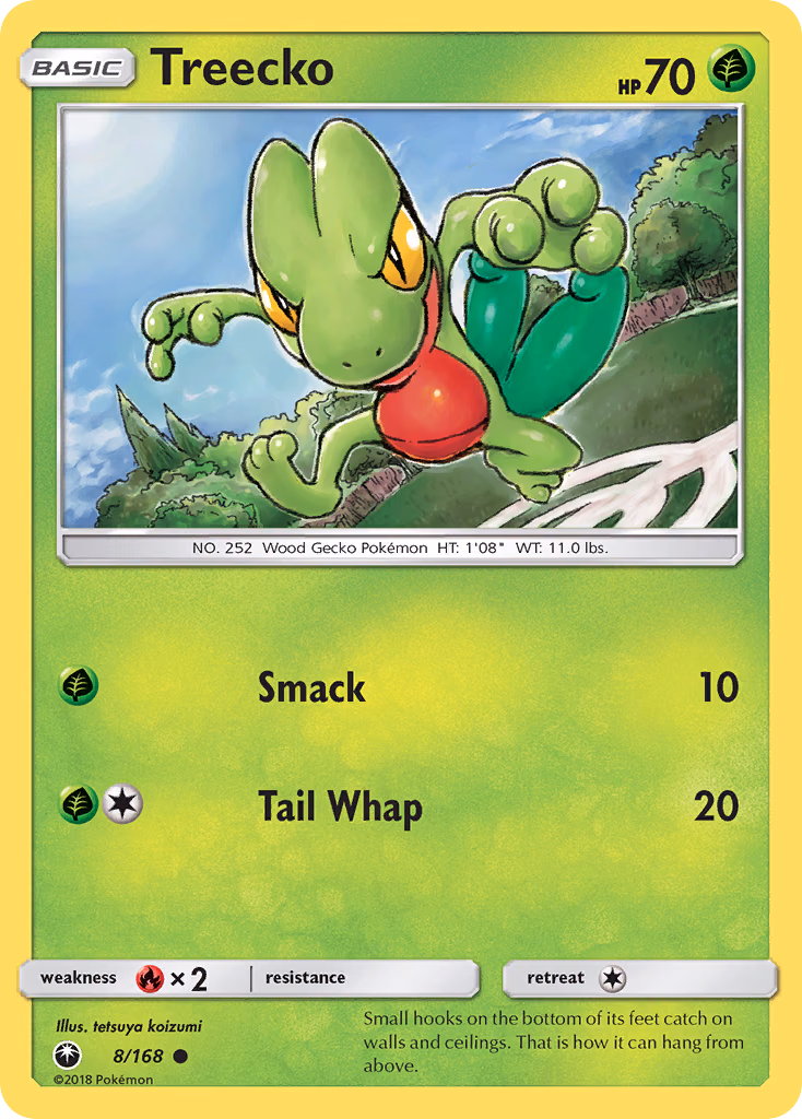 Treecko Pokemon card (8/168, Celestial Storm)