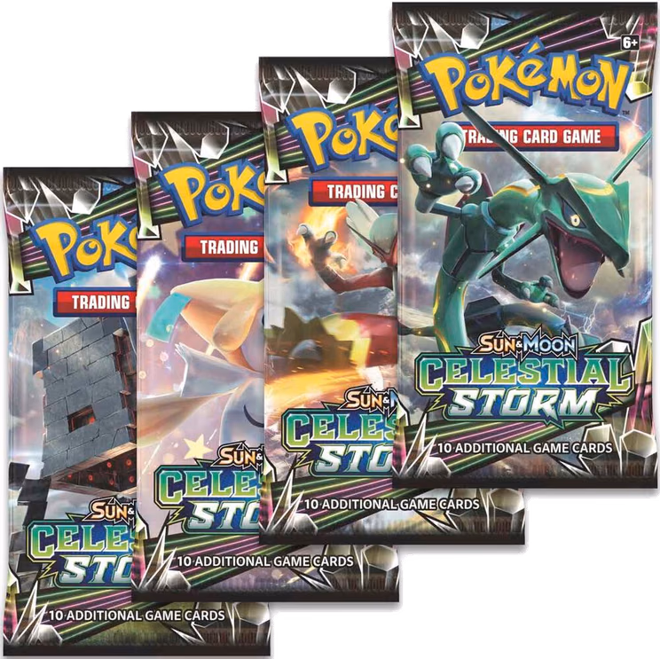 Pokemon Celestial Storm Booster Pack Art Bundle [Set of 4]