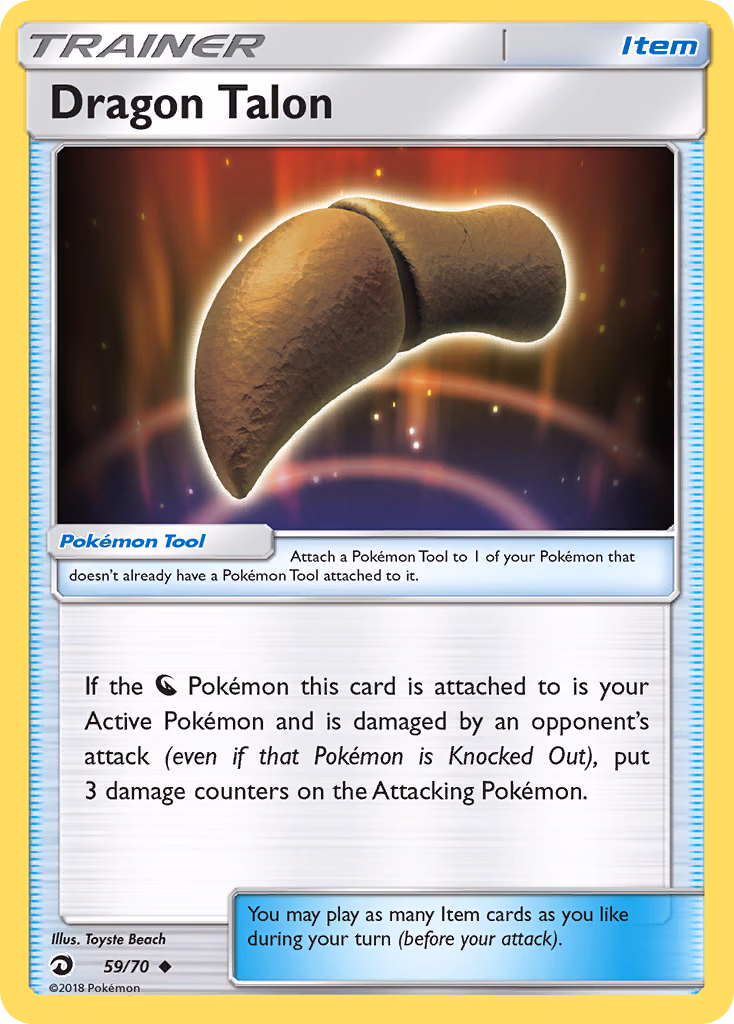 Dragon Talon Pokemon card (59/70, Dragon Majesty)