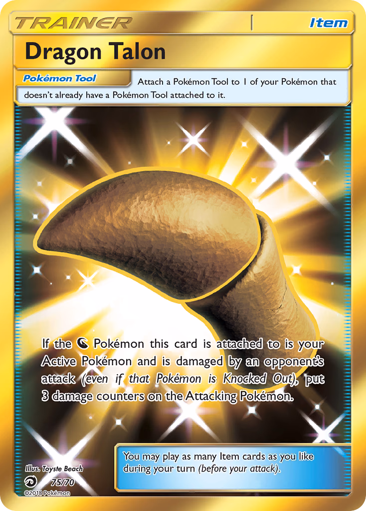 Dragon Talon Pokemon card (75/70, Dragon Majesty)