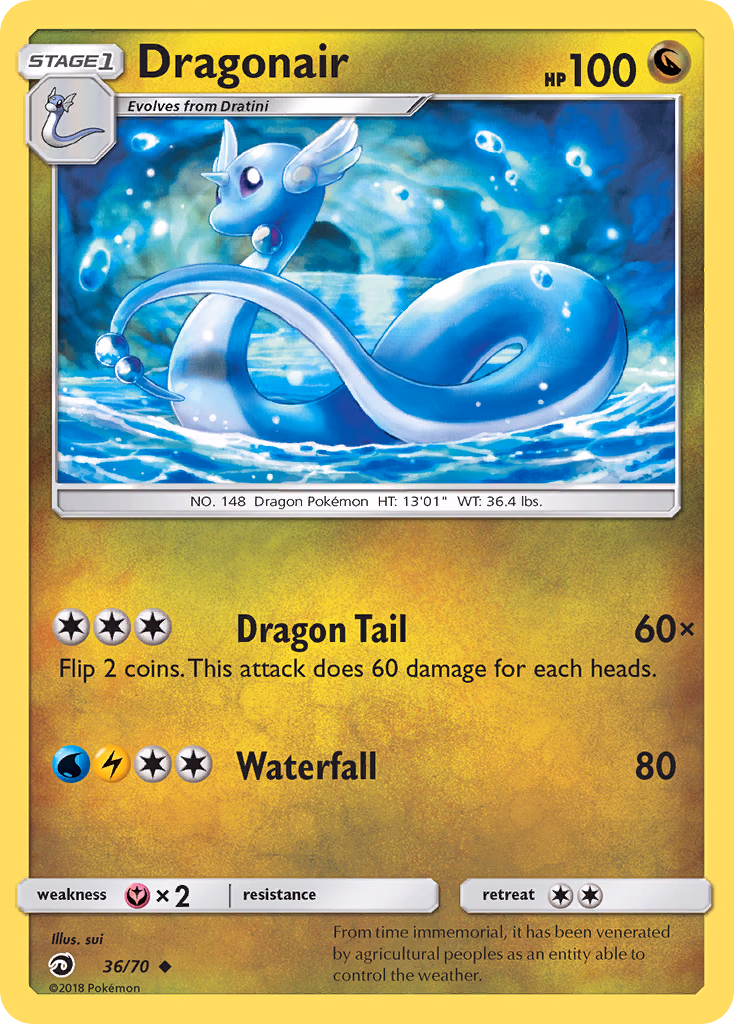 Dragonair Pokemon card (36/70, Dragon Majesty)
