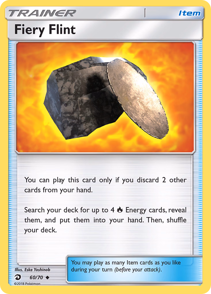 Fiery Flint Pokemon card (60/70, Dragon Majesty)