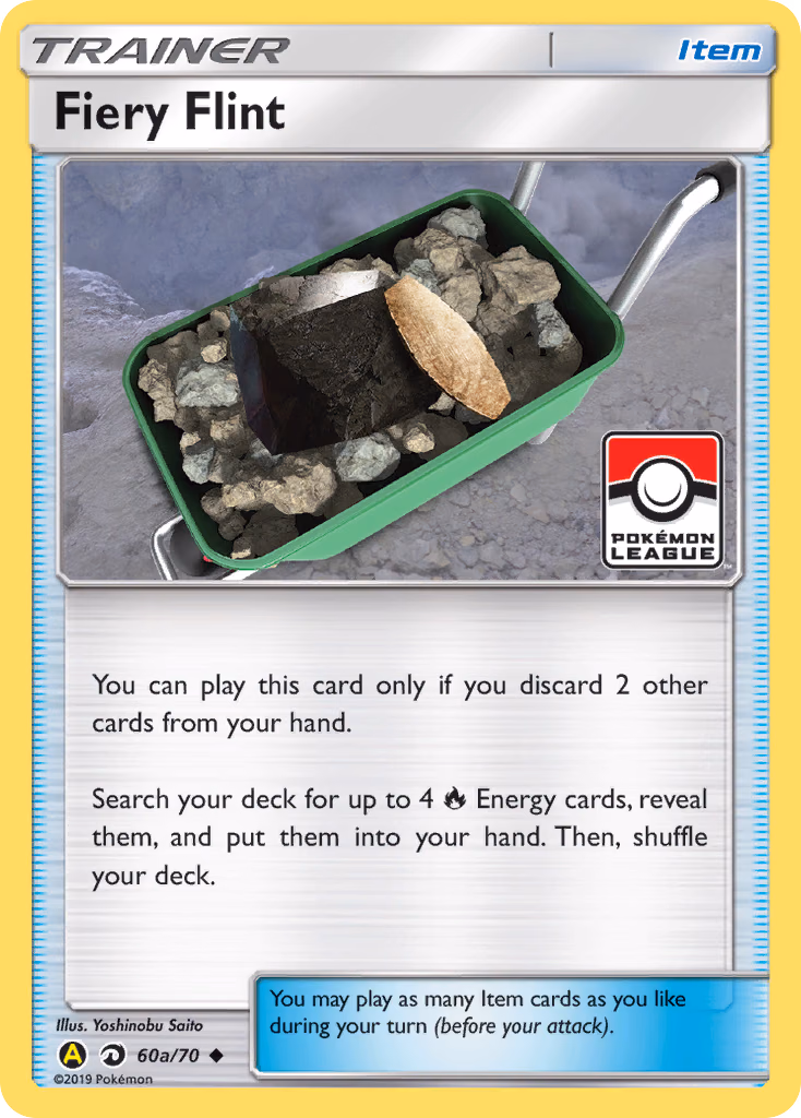 Fiery Flint Pokemon card (60a/70, Dragon Majesty)