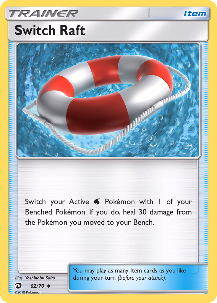 Switch Raft Pokemon card (62/70, Dragon Majesty)