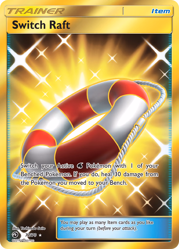 Switch Raft Pokemon card (77/70, Dragon Majesty)