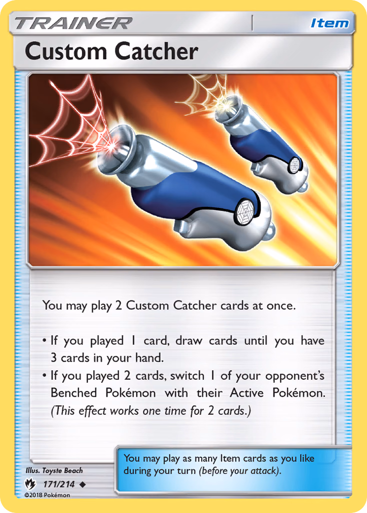 Custom Catcher Pokemon card (171/214, Lost Thunder)