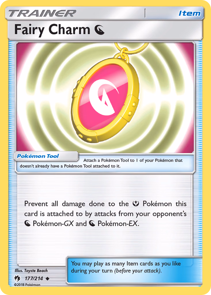 Fairy Charm Dragon Pokemon card (177/214, Lost Thunder)