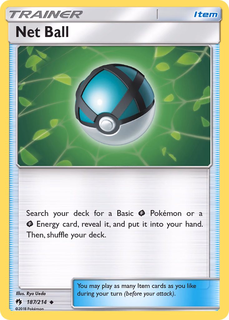 Net Ball Pokemon card (187/214, Lost Thunder)
