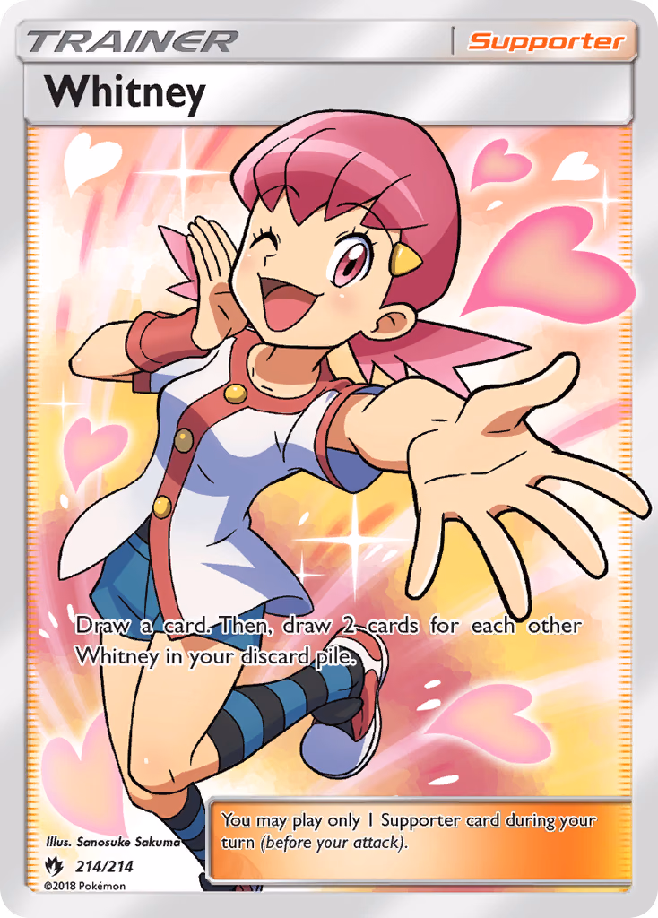 Whitney Pokemon card (214/214, Lost Thunder)
