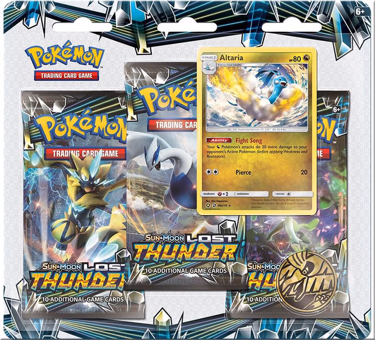 Pokemon Lost Thunder 3 Pack Blister [Altaria]