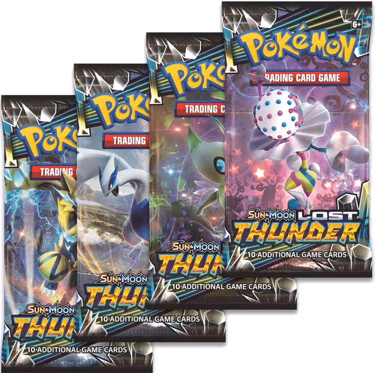 Pokemon Lost Thunder Booster Pack Art Bundle [Set of 4]