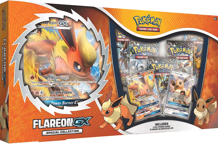 Pokemon Lost Thunder Flareon GX Special Collection