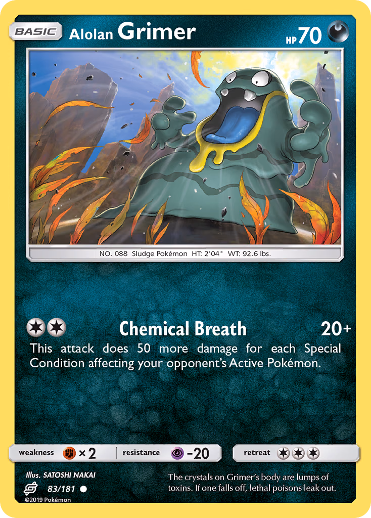 Alolan Grimer Pokemon card (83/181, Team Up)