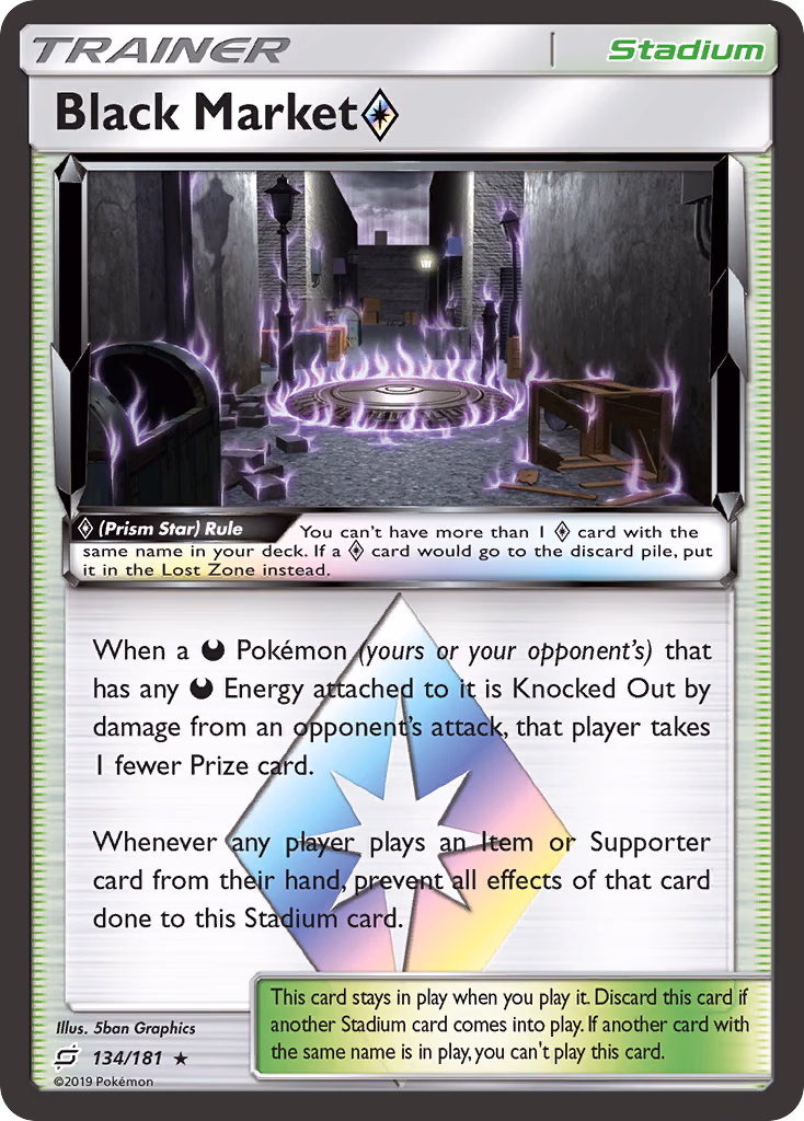 Black Market ◇ Pokemon card (134/181, Team Up)