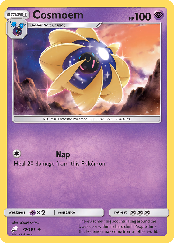 Cosmoem Pokemon card (70/181, Team Up)