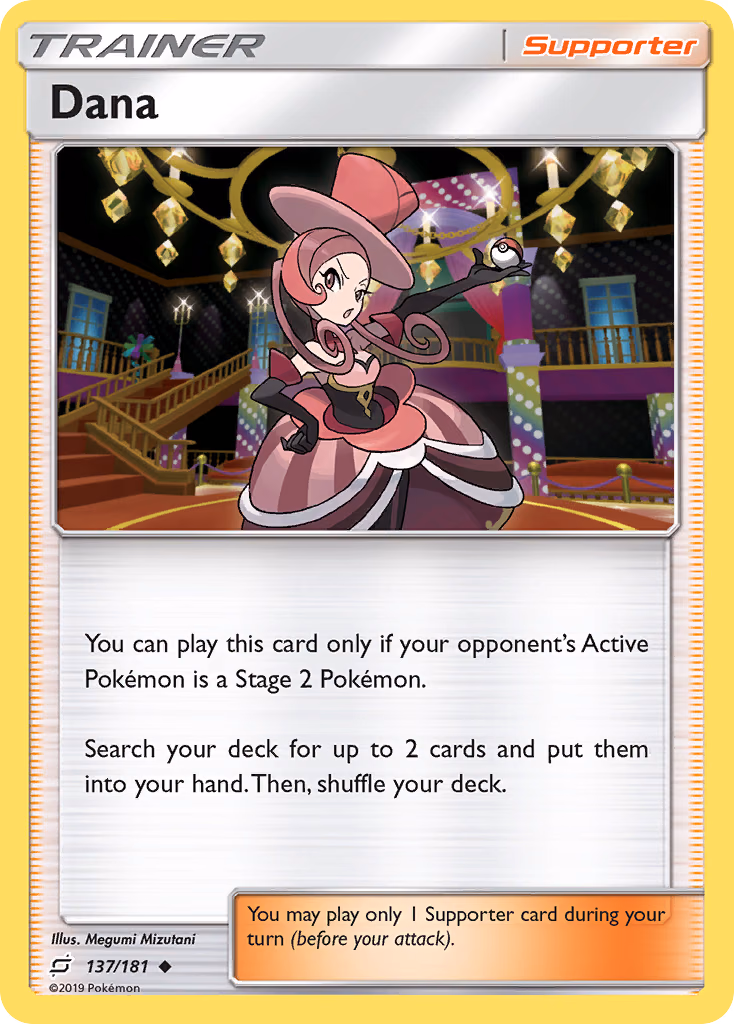 Dana Pokemon card (137/181, Team Up)
