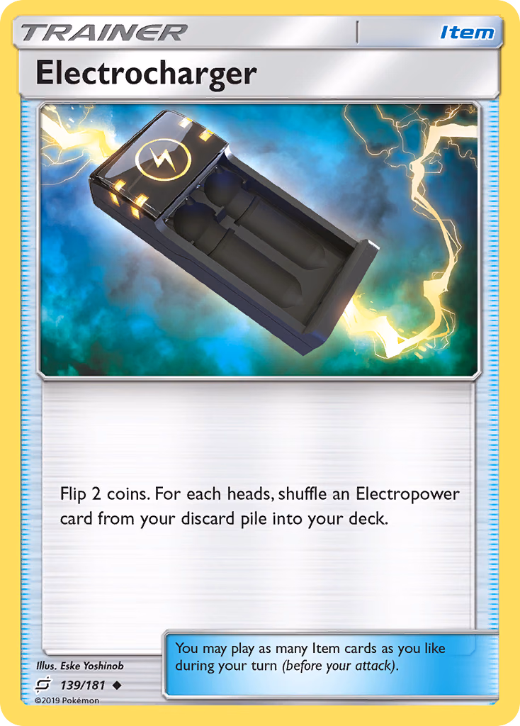 Electrocharger Pokemon card (139/181, Team Up)