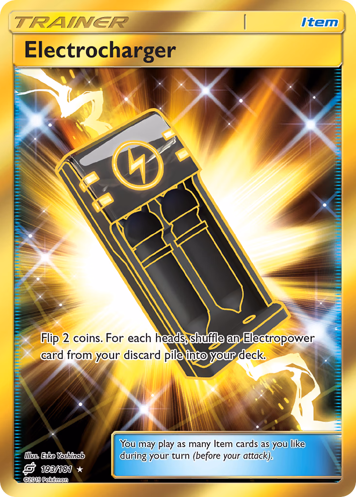 Electrocharger Pokemon card (193/181, Team Up)