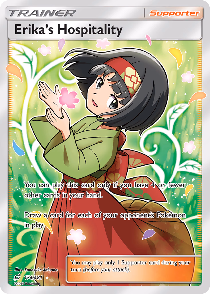 Erika's Hospitality Pokemon card (174/181, Team Up)