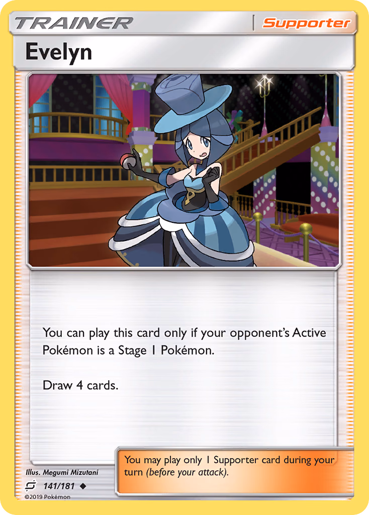 Evelyn Pokemon card (141/181, Team Up)