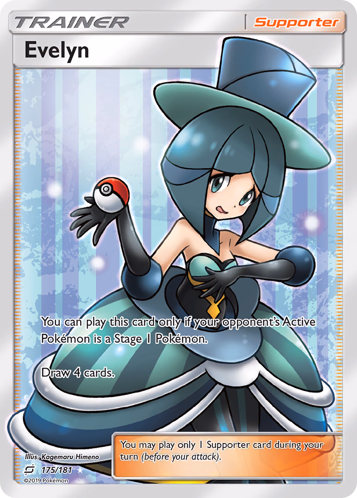 Evelyn Pokemon card (175/181, Team Up)