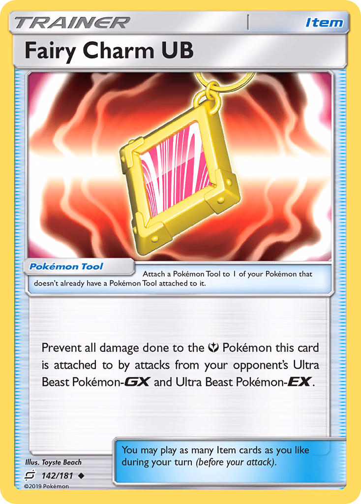 Fairy Charm UB Pokemon card (142/181, Team Up)