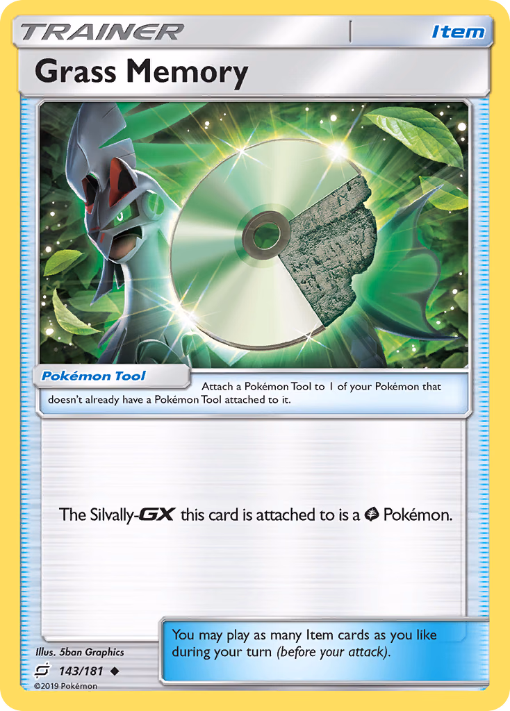 Grass Memory Pokemon card (143/181, Team Up)