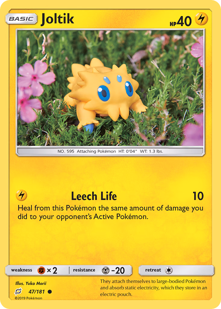Joltik Pokemon card (47/181, Team Up)